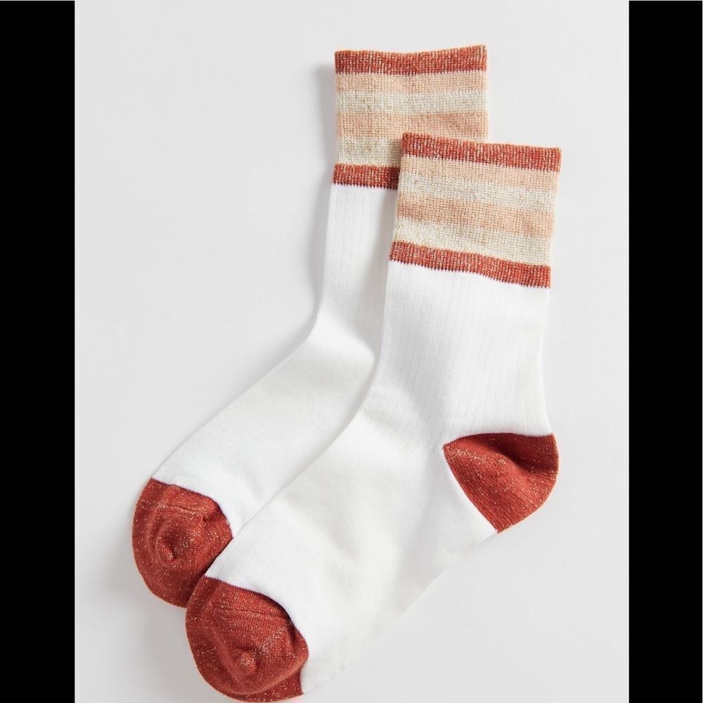 NEW (3) Urban Outfitters Women's Metallic Crew Socks Set of 3